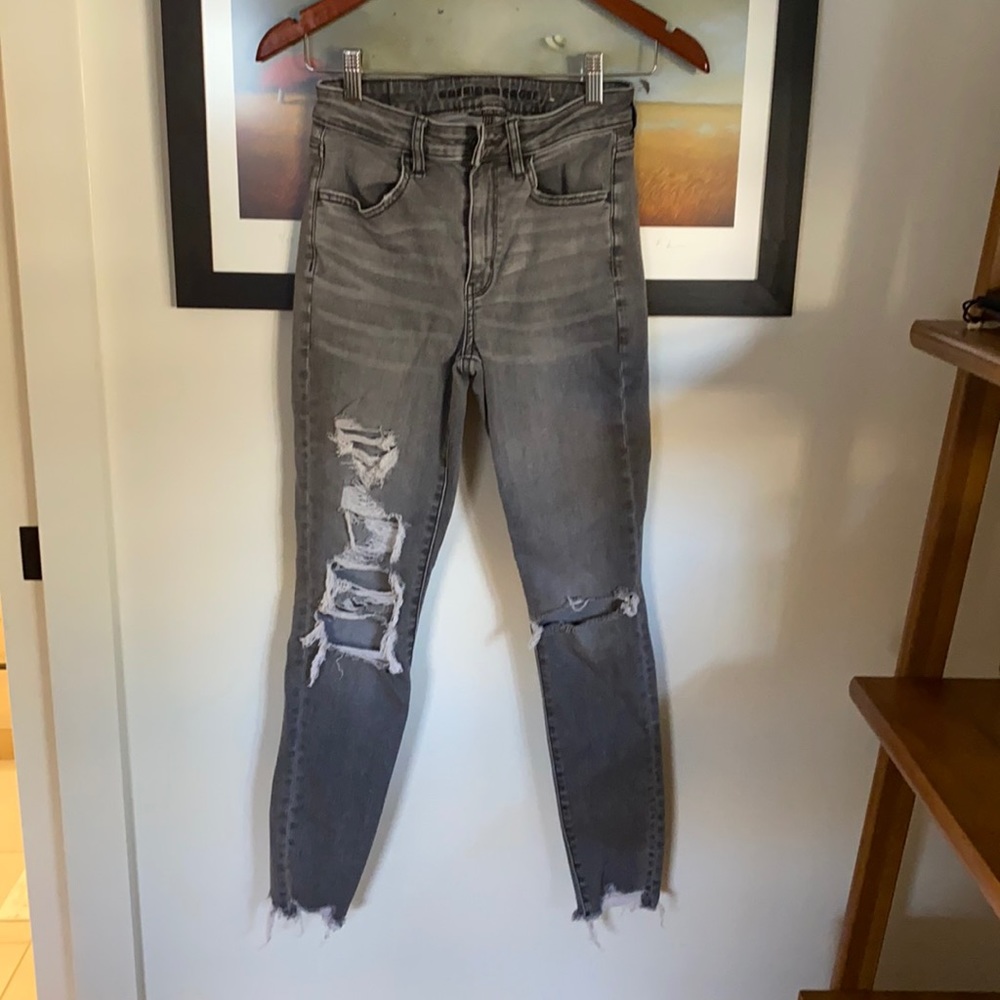 American Eagle gray next level stretch jeans